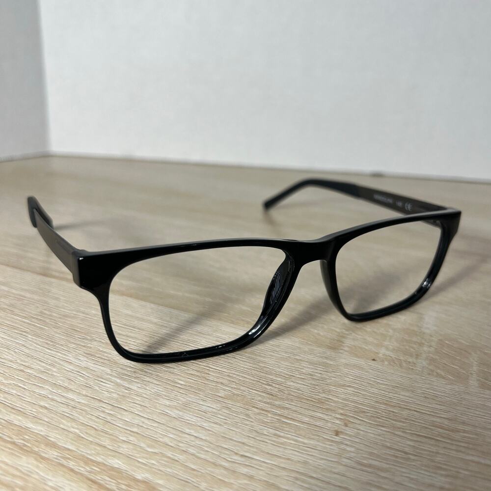 NWOT Randolph Keesler Eyeglasses Black Gray Frame Japan New Unisex 58-15-145